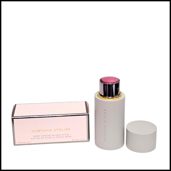 Westman Atelier Baby Cheeks Blush Stick DOU DOU (Warm Rose) Cream Full Size New - Picture 1 of 13